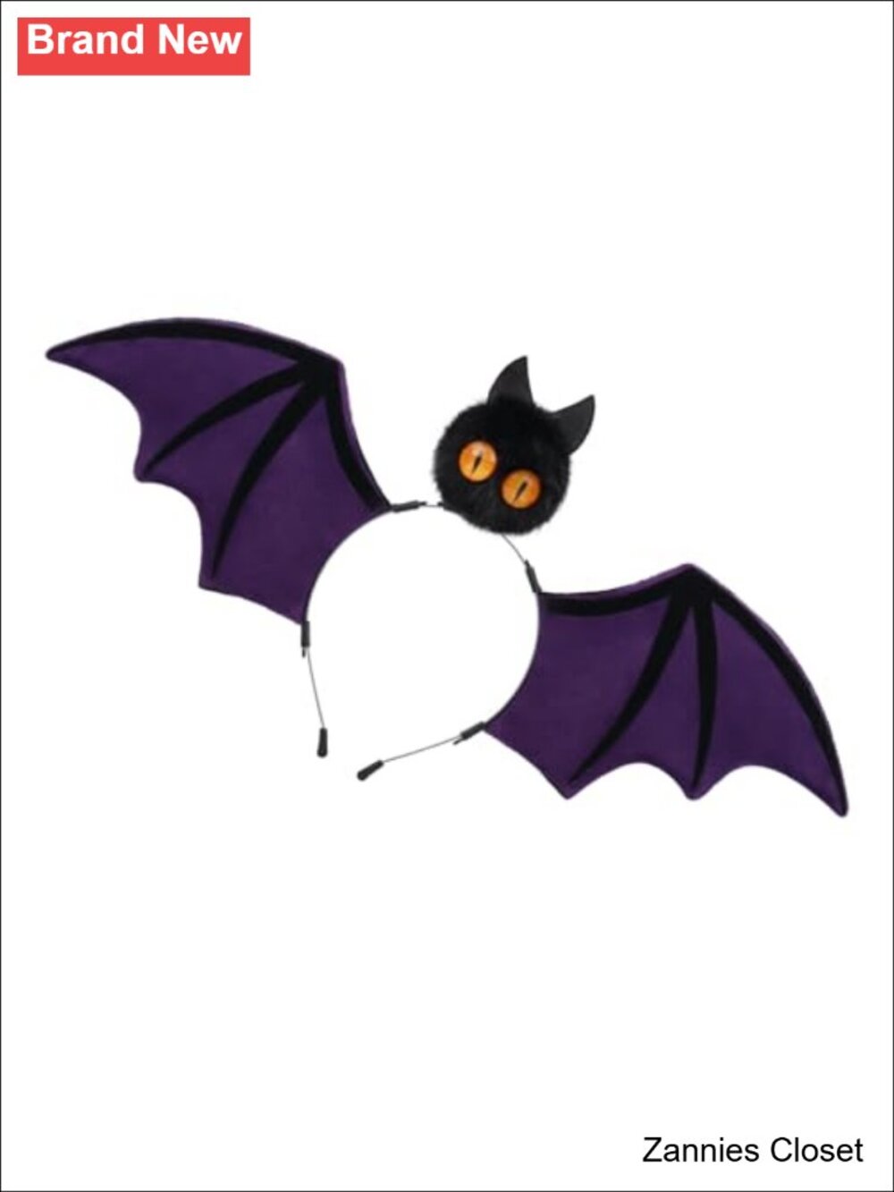 👻 Handmade Faux Fur Bat Ears Headband Halloween Cosplay Costume Accessory